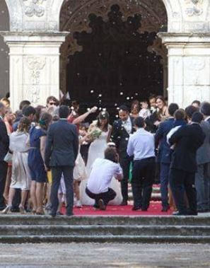 Ruben Amorim with his bride Maria on their wedding day.